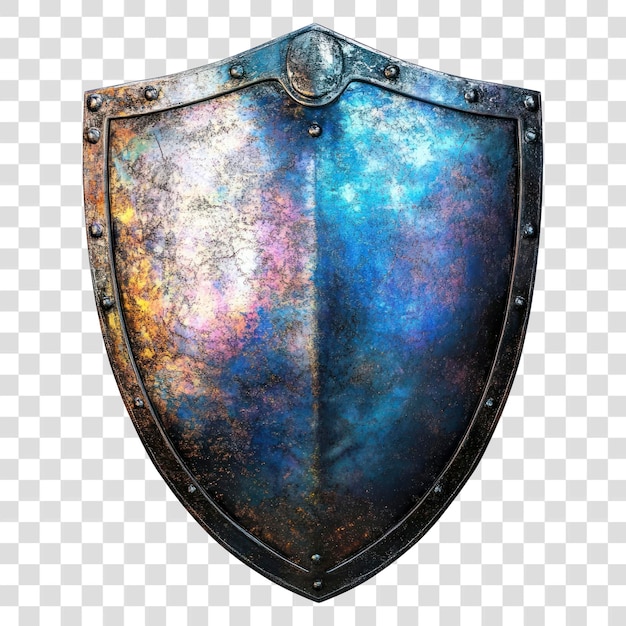 Colorful medieval shield art