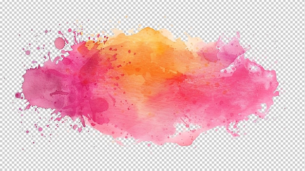 Colorful paint splatters against transparent background PNG