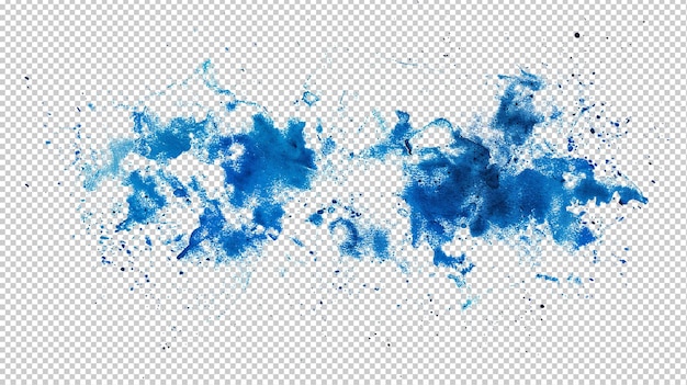 Colorful paint splatters against transparent background PNG