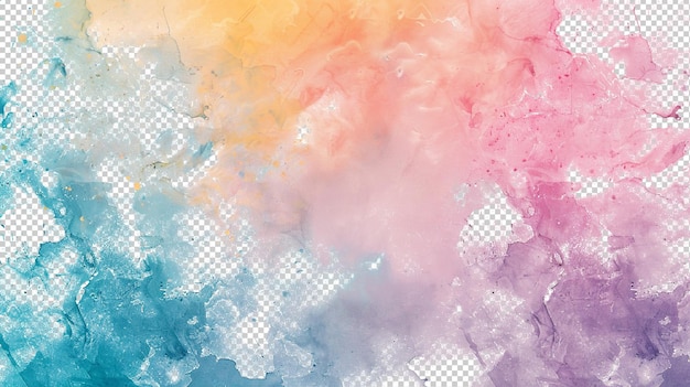 Colorful paint splatters against transparent background PNG