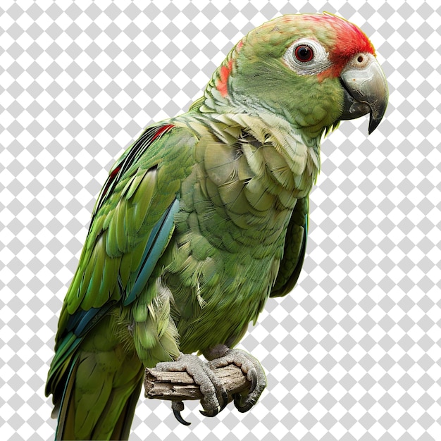 A colorful parrot Isolated on transparent background PSD file format