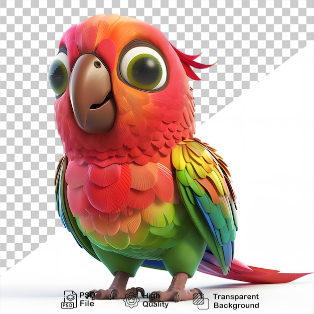 a colorful parrot with a green and red tail