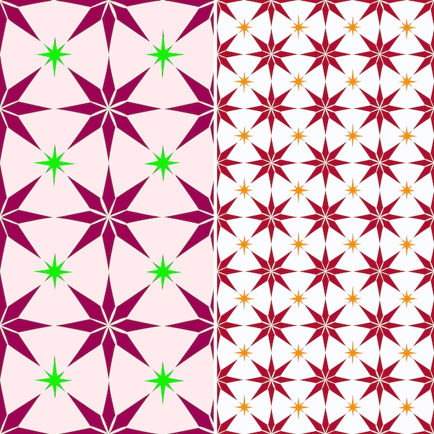 PSD a colorful pattern of the star shaped squares