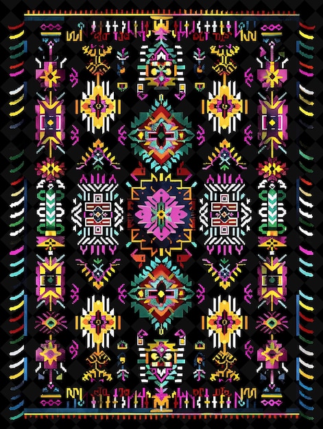 a colorful pattern with the words quot ethnic quot on it