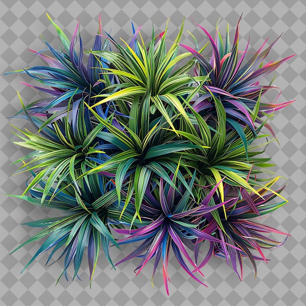 a colorful plant with colorful leaves that are on a gray background