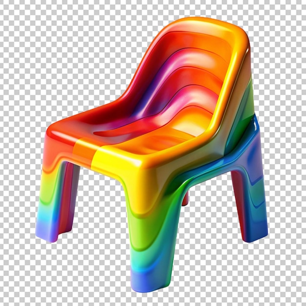 colorful plastic chair