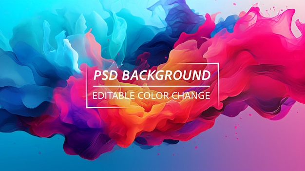 PSD a colorful poster for the new color palette