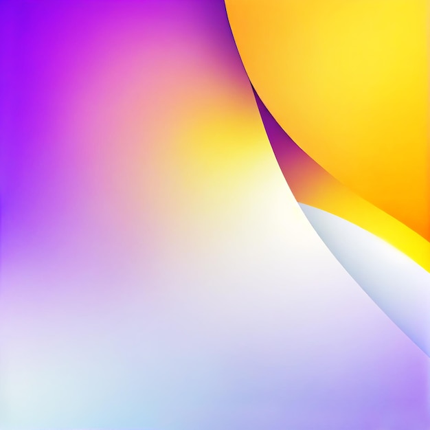 A colorful screen with a yellow and purple background