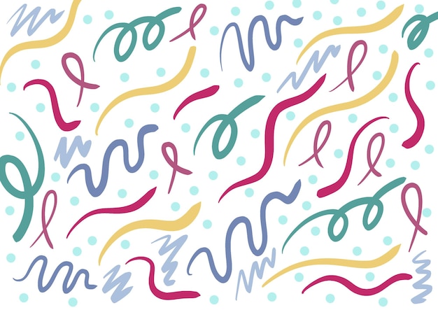 PSD colorful scribbles pattern