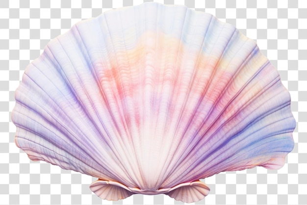 PSD colorful seashell with gradient