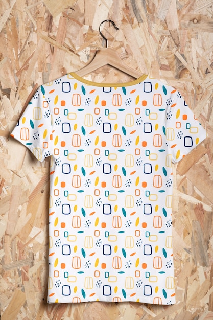 Colorful shirt concept mock-up