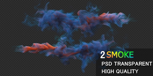 Colorful smoke Premium Psd