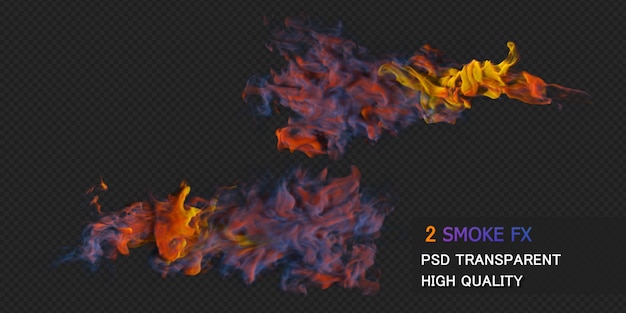 Colorful smoke Premium Psd