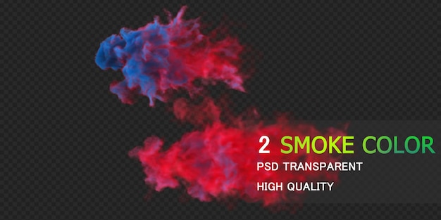 Colorful smoke Premium Psd