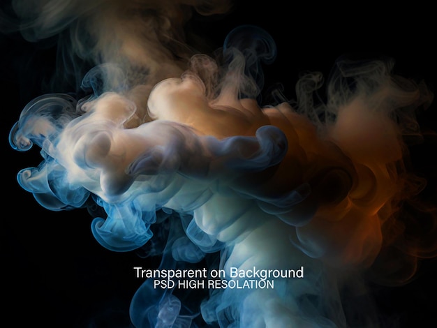 Colorful smoke Transparent Background