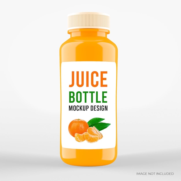 Colorful Smoothies Juice Bottle Mockup