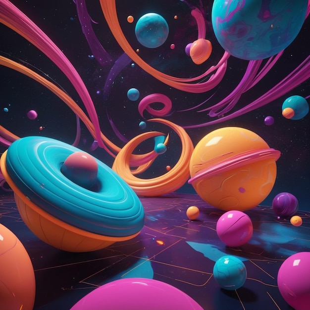 Colorful Space Adventure