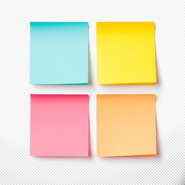 Colorful sticky notes