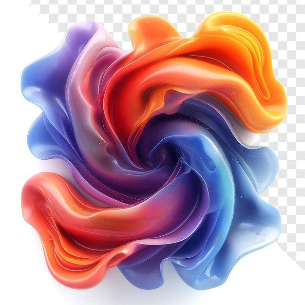 a colorful swirl of colors is shown on a white background