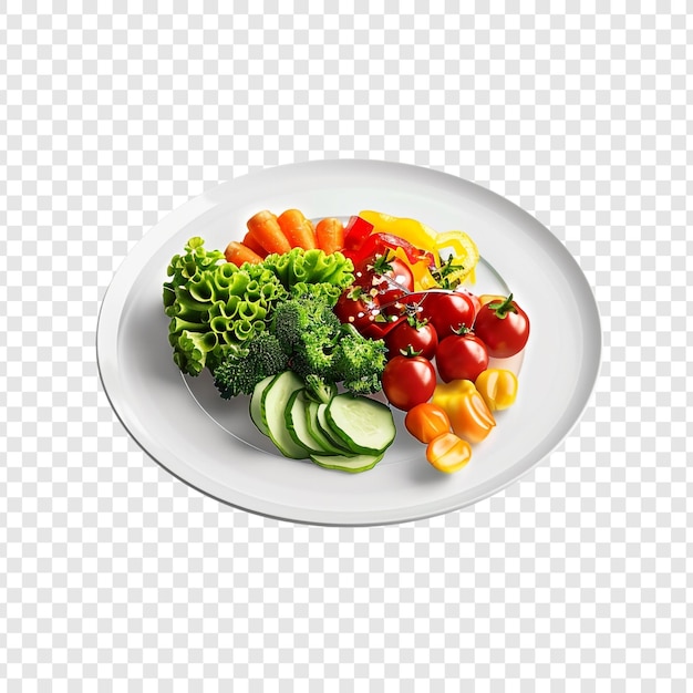 PSD colorful vegetable plate