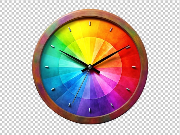 colorful wall clock