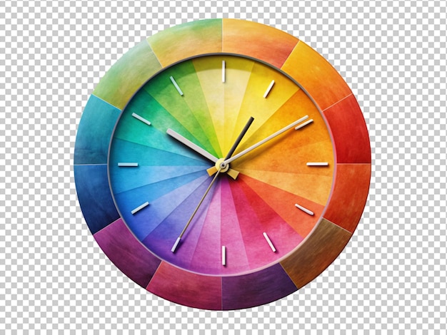 colorful wall clock