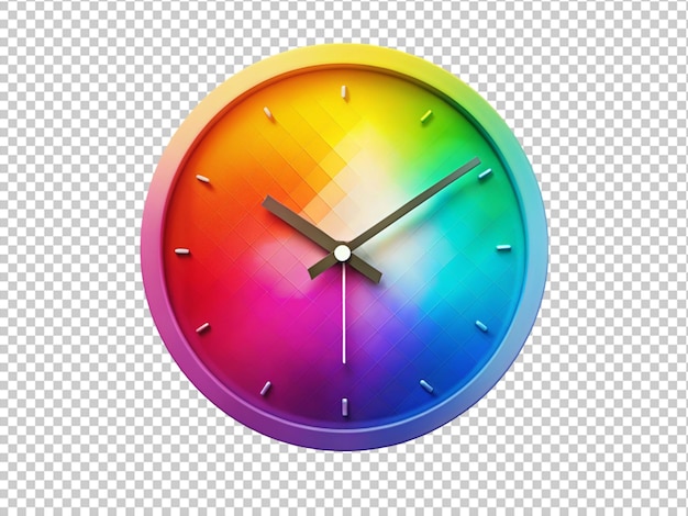 colorful wall clock