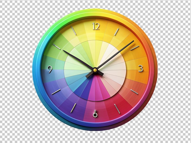 colorful wall clock