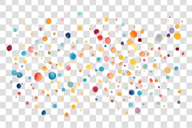 PSD colorful watercolor polka dot pattern