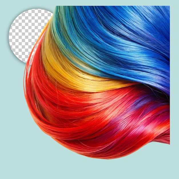 PSD colorful wavy on transparent background