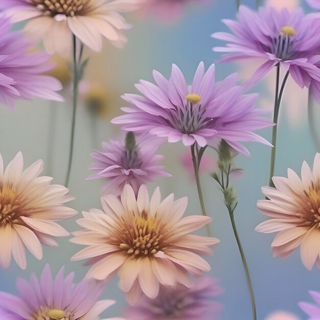 Colorful wildflower field background