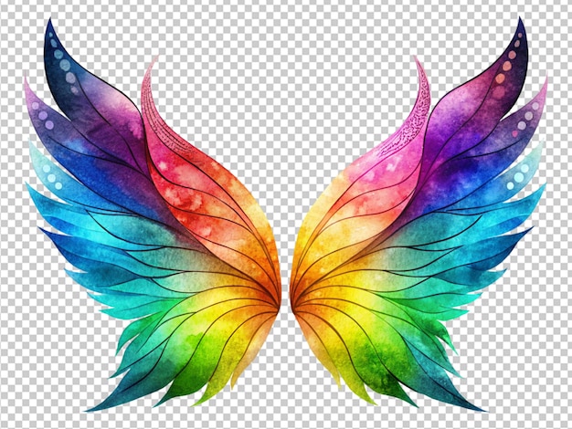 colorful wings