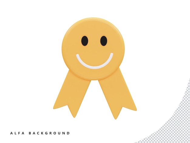 Colorfull Award Batch with 3d vector icon cartoon minimal style