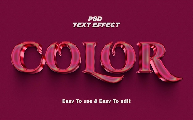 Colours Text Style Effect