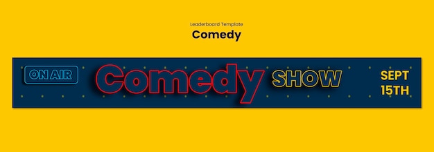 Comedy show template design