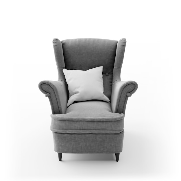 Comfortable modern chair isolated