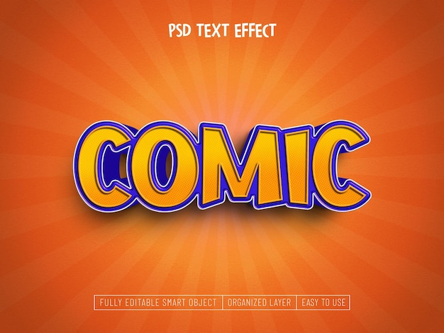 Comic text effect