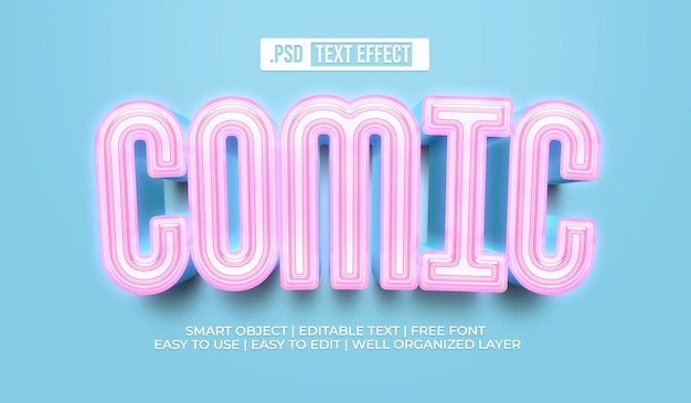 Comic Text Style Effect