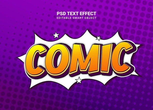 Comic Text Style Effect