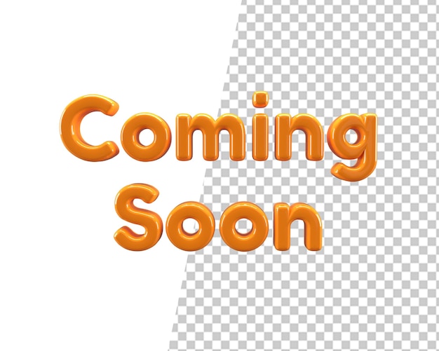 Coming soon 3d text