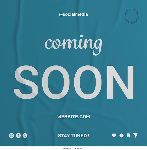 PSD coming soon instagram post template psd design social media promotion coming soon layout