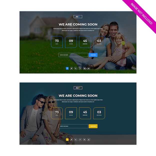 Coming soon webpage template