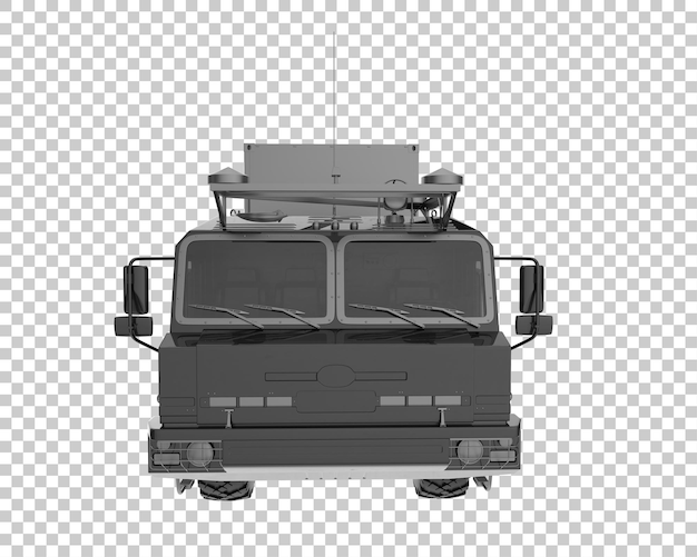 Command and Control Vehicle isolated on transparent background 3d rendering illustration