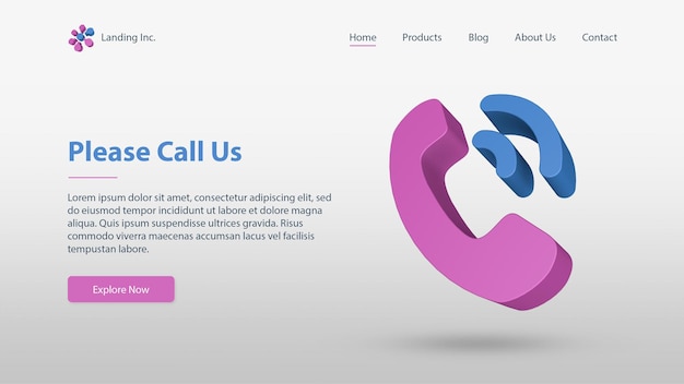 Communication Landing Page