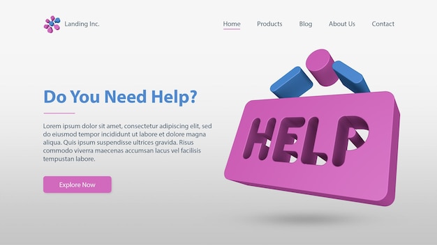 Communication Landing Page