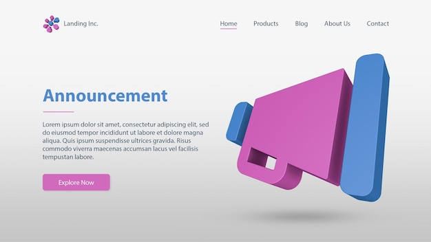 Communication Landing Page