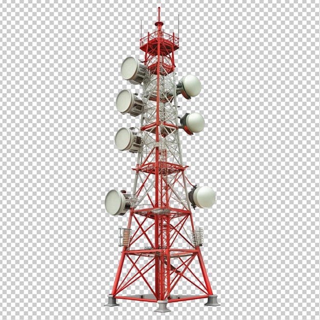 PSD communication tower transparent background