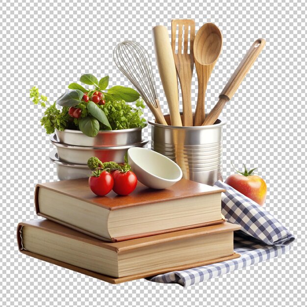 PSD community kitchen supplies on transparent background