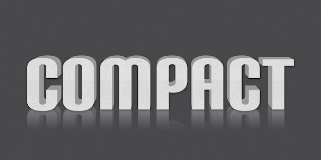 PSD compact editable text style effect