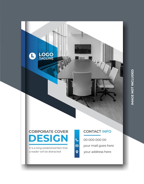 Company brochure template Annual report book cover corporate geometric brochure design template